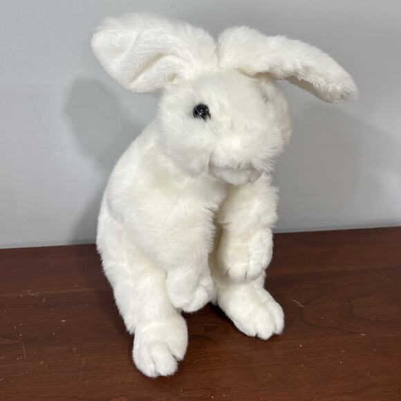 Folkmanis Standing White Rabbit Realistic Hand Puppet Plush Stuffed Animal EUC - Picture 2 of 12